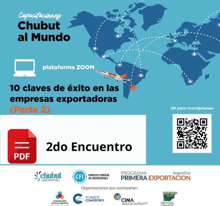 PDF- 2do Encuentro de «Capacitaciones Chubut al Mundo»