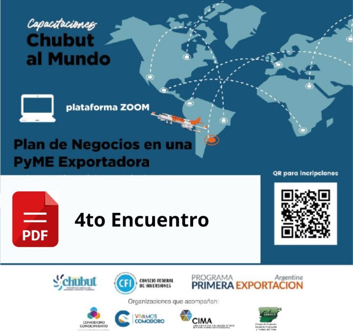 PDF –  4to Encuentro de Capacitaciones «Chubut al Mundo»