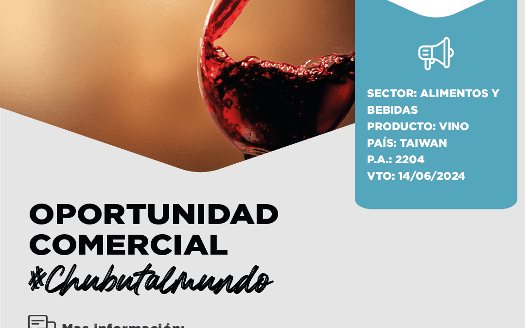 Oportunidad Comercial Sector Alimentos y Bebidas / Taiwan