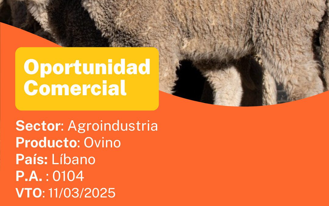 Oportunidad Comercial Sector Agroindustria / Líbano